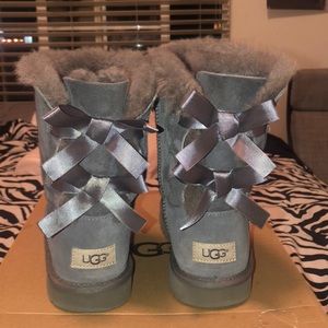 Grey Bailey Double Bow Uggs